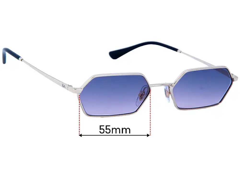 Ray-Ban RB3728 Yevi 55mm Replacement Lenses